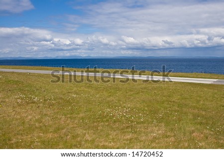 Landing track on Inisheer Island, in Ireland.