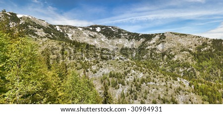Retezat mountains  in spring in Romania