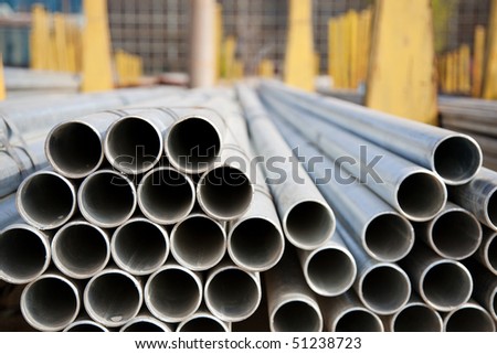 Merchandise for heavy industry at an industrial site