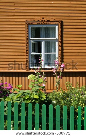 Russian style house and garden