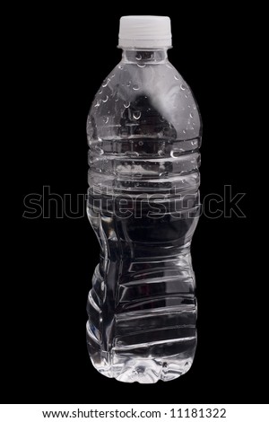 plastic water bottle clip art. stock photo : plastic water