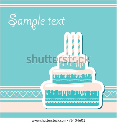 ... vector : Template-frame for the birthday greetings.
