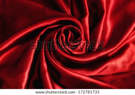 Beautiful red satin sheet