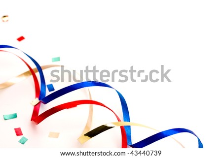 stock photo : Streamers and confetti 1. Save to a lightbox ▼. Please Login