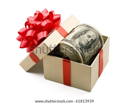 Money Roll in a gift box