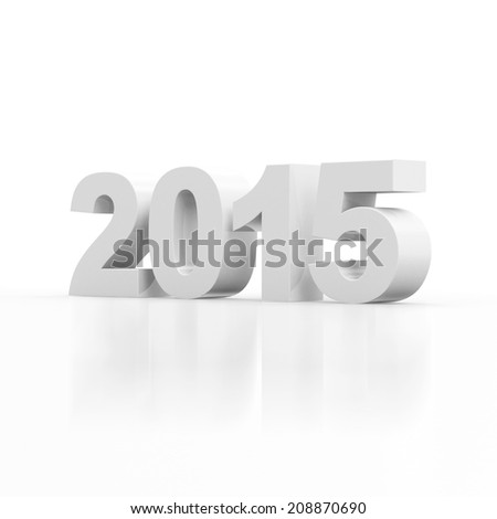 New Year 2015 isolated on white background New Year 2015 isolated on white background