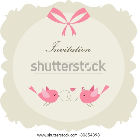 stock vector Wedding birds