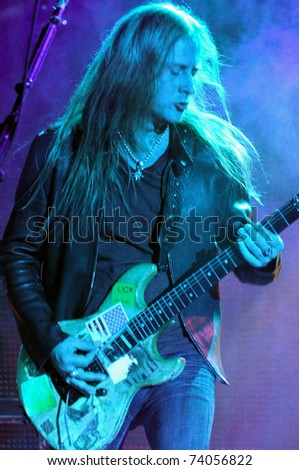 stock photo DENVER OCTOBER 4 Guitarist Vocalist Jerry Cantrell of the 