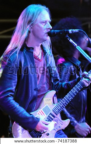 stock photo DENVER CO OCTOBER 4 Guitarist Vocalist Jerry Cantrell of