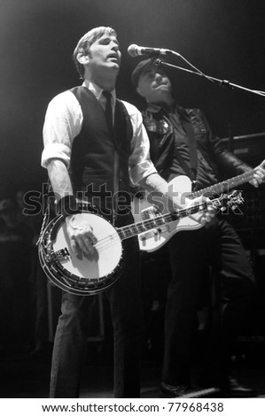 COLORADO SPRINGS, CO. USA – MAY 4:	Alternative band Flogging Molly performs in concert May 4, 2011 at the City Auditorium in Colorado Springs, CO. USA