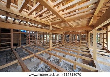 New residential construction home framing Japanese style-1-2
