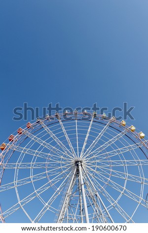 Ferris Wheel Over Blue Sky ,awaji ,Japan-2