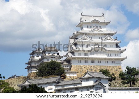 Himeji Castle - a hilltop castle complex located in Himeji, Japan. The castle is regarded as the finest surviving example of Japanese castle architecture. It is a UNESCO World Heritage Site-3