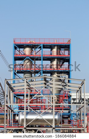 new petrochemical factory construction site