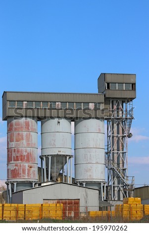 old concrete factory