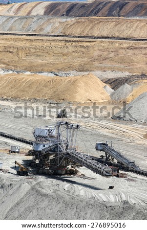open pit coal mine excavator