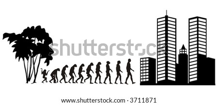 human evolution from jungle to city
