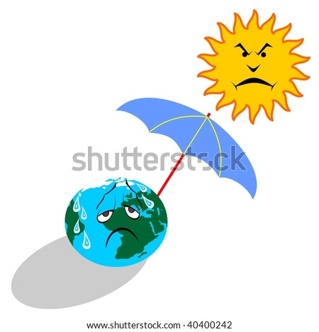 global warming vector