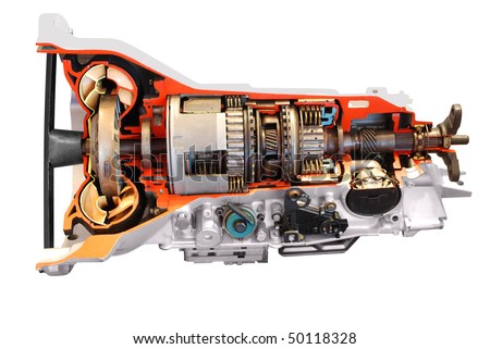 Automatic Transmission Parts on Car Automatic Transmission Part Isolated Stock Photo 50118328