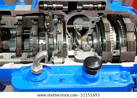 truck automatic transmission gearshift close detail