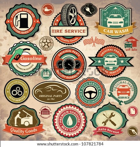 vintage car badges