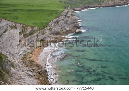 Cliff coast in the north of Spain