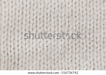White knitted horizontal textured background