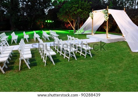 stock photo Jewish traditions wedding ceremony Wedding canopy chuppah or