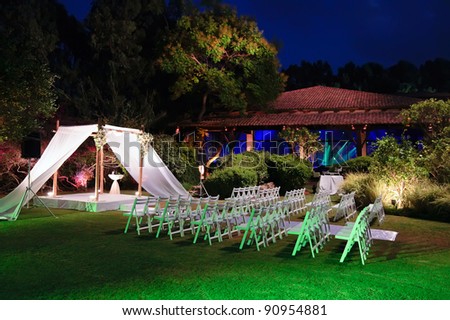 stock photo Jewish traditions wedding ceremony Wedding canopy chuppah or 