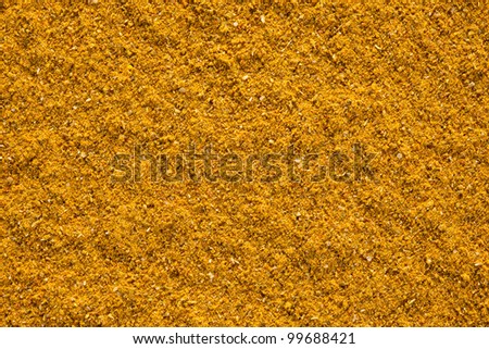 Ground Curry (Madras Curry) texture, full frame background. Used as a spice in cuisines all over the world.