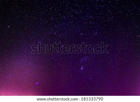 Narural real night sky stars background texture
