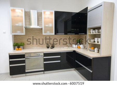 the modern kitchen interior design photo