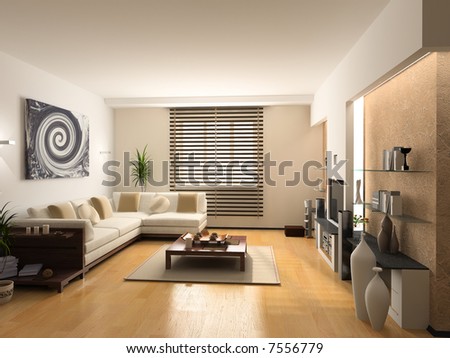 Modern Interior Design (Private Apartment 3d Rendering)