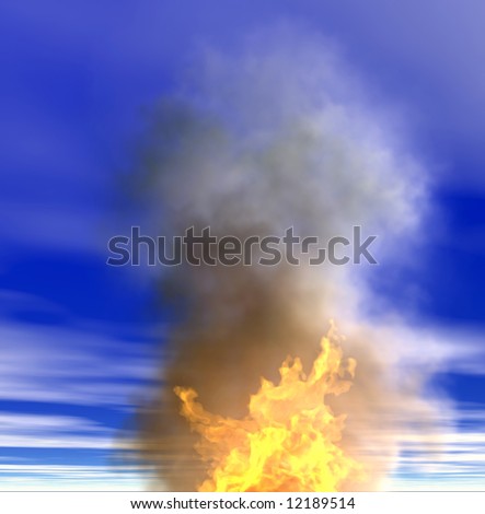 the  disaster fire image rendering