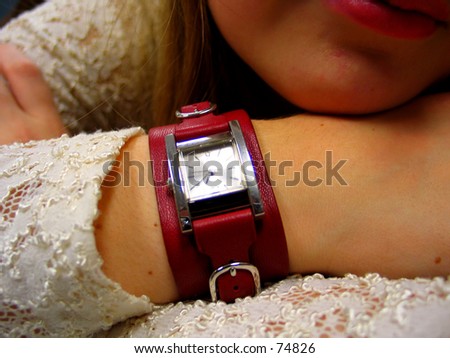 A Woman wearing a watch