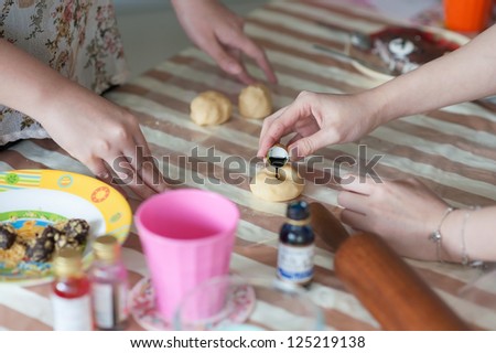 making of cookies
