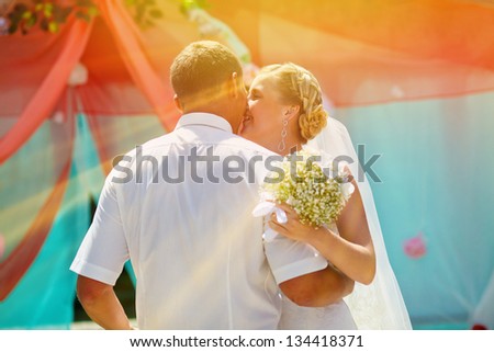 sunlight bride and groom, couple married on day of wedding dance registration ceremony