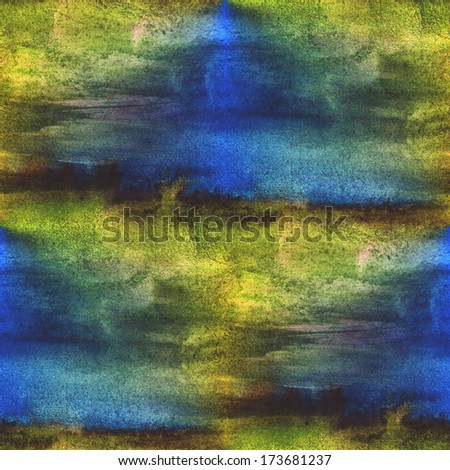 palette picture frame graphic seamless blue, green watercolor background artist artwork style texture