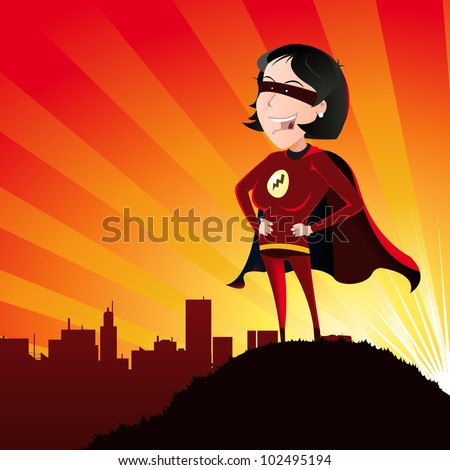 Superhero Female Cartoon