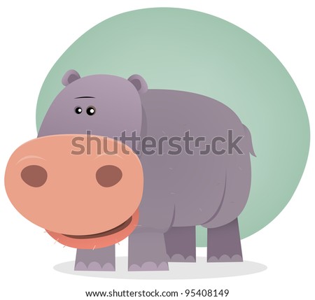 baby cartoon hippo