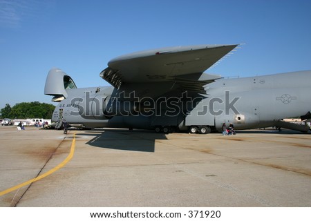 C-5 Galaxy Heavy Military Transport aircraft, air mobility command, heavy transporter, USAF transport aircraft, plane, air force logistics