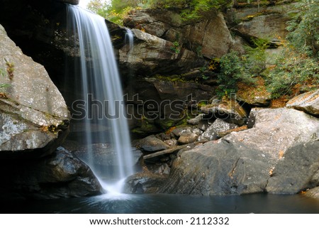 Beautiful Eagle Falls in Cumberland State Resort Park, Southeastern Kentucky USA