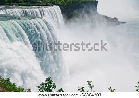 Niagara Falls, New York, USA. Niagara State Park is the oldest state park in the United States.
