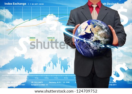 World map control and report the data : Elements of this image furnished by NASA