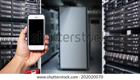 Smart phone and data center room
