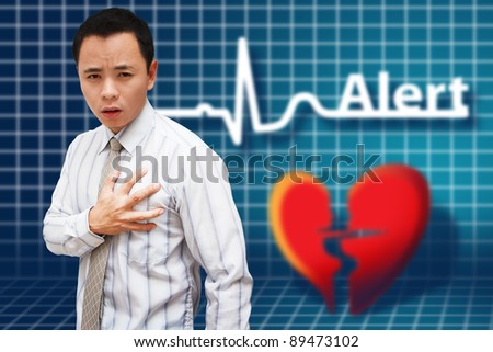 Heart Attack Asia Business man