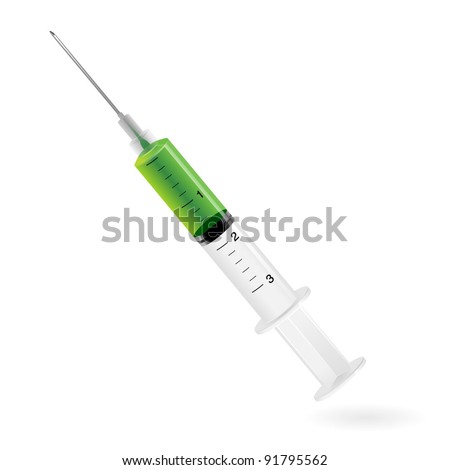 Isolated Syringe
