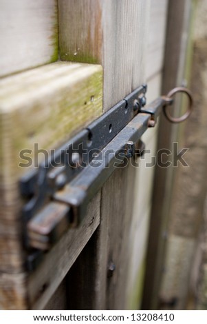 Antique door latch