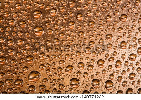 brown water drops background