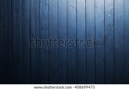Blue wood background dark texture with spot light